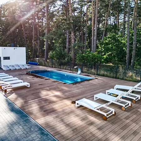 Forest & Waves - Luxury Seaside Retreat With Pool, 90m To The & Pro Workstations Łukęcin