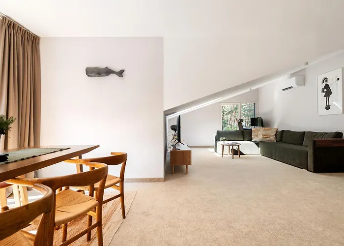 Forest & Waves - Luxury Seaside Retreat With Pool, 90m To The & Pro Workstations * Łukęcin